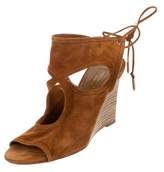 Thumbnail for your product : Aquazzura Sexy Thing Suede Wedges Cognac Sexy Thing Suede Wedges