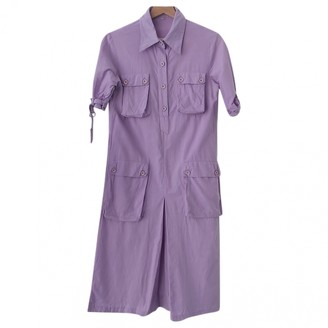 Non Signé / Unsigned Non Signe / Unsigned Hippie Chic Purple Cotton Dresses