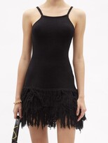 Thumbnail for your product : JoosTricot Fringed Jersey Mini Dress - Black