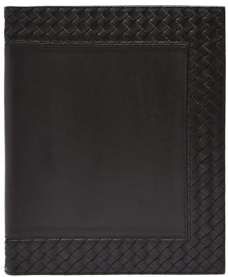 Bottega Veneta Intrecciato Leather Notebook - Black