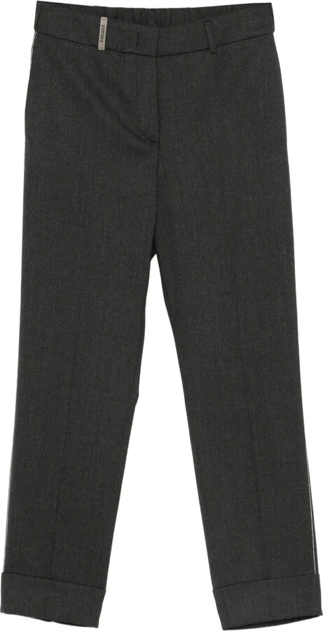 Peserico Cropped Cuffed Trousers