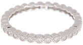 Thumbnail for your product : Lafonn Platinum Over Sterling Silver Micro Pave Simulated Diamond Antique Eternity Band