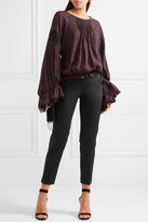 Thumbnail for your product : Etro Sigaretta Cropped Stretch-piqué Straight-leg Pants - Black