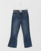 Thumbnail for your product : Proenza Schouler Blue Cropped Flare Jean