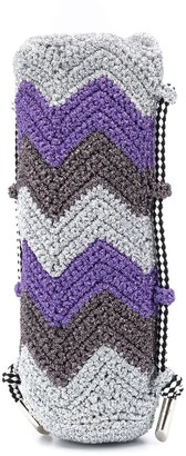 M Missoni Chevron Knitted Crossbody Bag