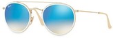 Thumbnail for your product : Ray-Ban RB3647 51MM Mirrored Round Aviator Sunglasses