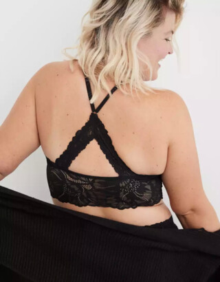 aerie Holiday Best Lace Padded Racerback Bralette - ShopStyle Bras