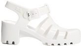 Thumbnail for your product : JuJu Babe White Heeled Jelly Sandals