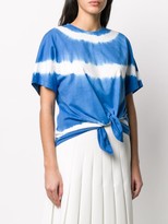 Thumbnail for your product : MSGM tie-dye knotted T-shirt