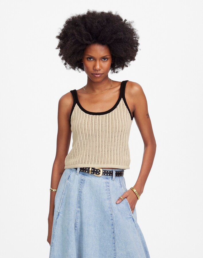 Madewell Open-Stitch Sweater Tank ShopStyle Knitwear