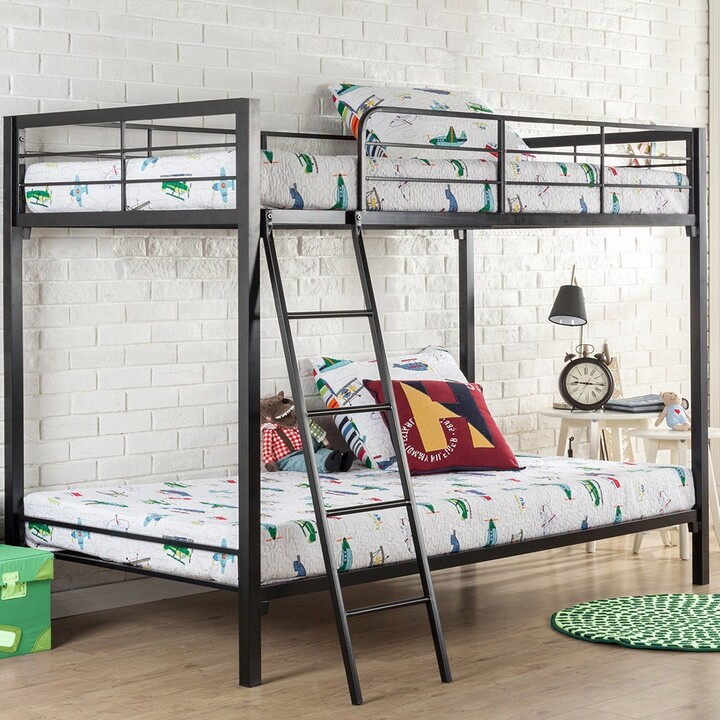 Taylor Olive Trillium Twin Over Full, Zinus Twin Over Full Bunk Bed
