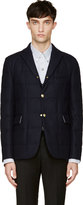 Thumbnail for your product : Moncler Gamme Bleu Navy Wool Quilted Blazer