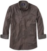 Thumbnail for your product : Charles Tyrwhitt Brown flannel shirt classic fit shirt
