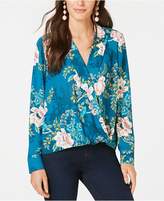 Thumbnail for your product : INC International Concepts Floral-Print Surplice Top, Created for Macy's