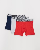 Thumbnail for your product : Under Armour Men's Grey Boxer Briefs - 3-Pack UA Charged Cotton Boxerjocks - Size L at The Iconic