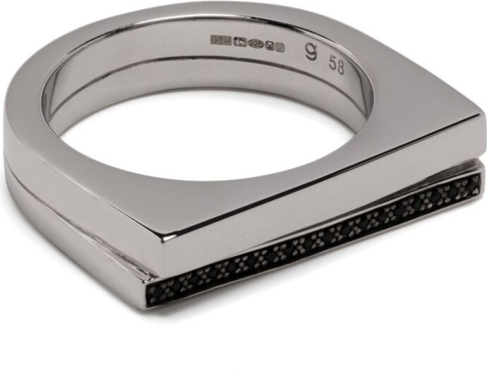 Tom Wood Sterling Silver Step Spinel Ring