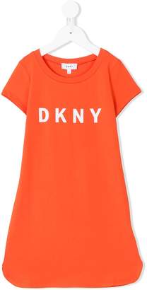 DKNY logo print dress