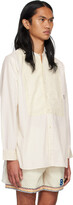 Thumbnail for your product : Bode Off-White Square Bib Shirt