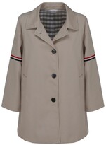 Thumbnail for your product : Thom Browne RWB Striped Single-Breasted Coat