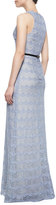 Thumbnail for your product : Vince korovilas Noelle Belted Scalloped Crochet Gown