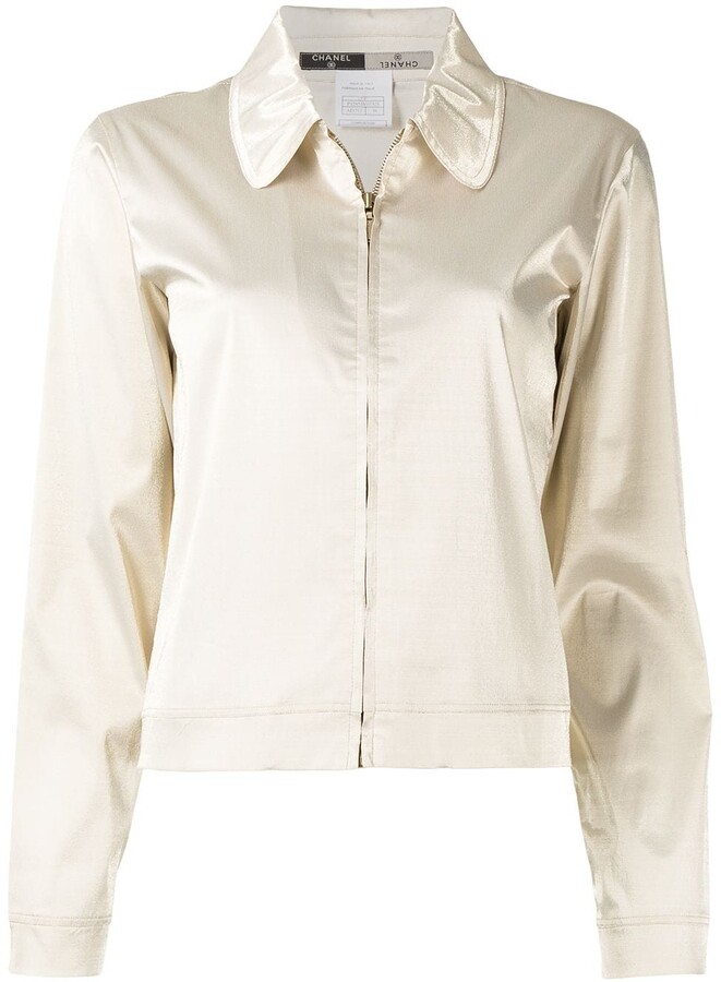 Satin Zip Jacket | Shop the world's largest collection of fashion 