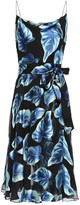 Thumbnail for your product : Alice + Olivia Heather Belted Printed Burnout Chiffon Dress