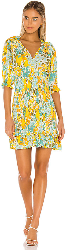 faithfull marguerite mini dress