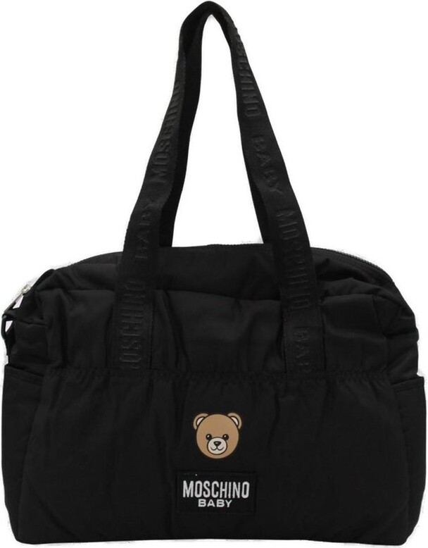 MOSCHINO BAMBINO Teddy Bear-Print Quilted Changing Bag