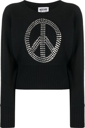 Black Studded Sweater | ShopStyle