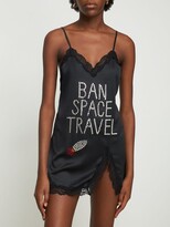 Thumbnail for your product : Bluebella Ashish Ban Space Travel satin slip dress