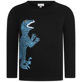 Thumbnail for your product : Paul Smith JuniorBoys Black Dinosaur Print Parry Top