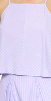 Thumbnail for your product : Milly Stripe Crop Top