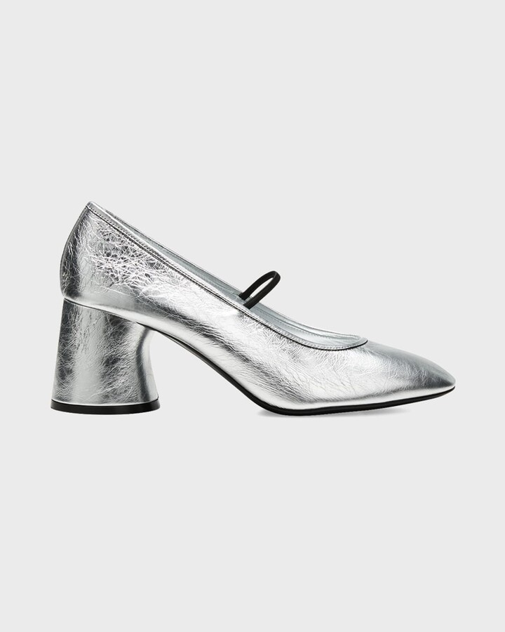 Silver Mary Janes | ShopStyle