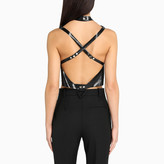 Thumbnail for your product : Manokhi Carrie Exotique leather top