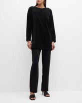 Thumbnail for your product : Eileen Fisher Drop-Shoulder Velour Tunic