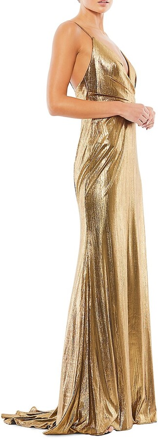 Mac Duggal Women's Gold Dresses | ShopStyle