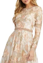 Thumbnail for your product : Mac Duggal Floral Embroidered Long-Sleeve A-Line Gown
