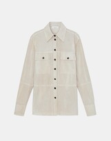 Plus Size Perforated Suede Shirt Jack 