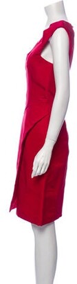 J. Mendel Scoop Neck Knee-Length Dress