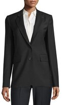 Thumbnail for your product : Theory Aaren Continuous Wool-Blend Jacket, Black
