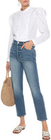 Thumbnail for your product : Frame Le Original Cropped High-rise Straight-leg Jeans
