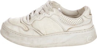 Gucci Interlocking G Logo Leather Sneakers