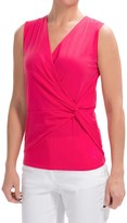 Thumbnail for your product : Lilla P Pima Jersey Knot Surplice Tank Top (For Women)