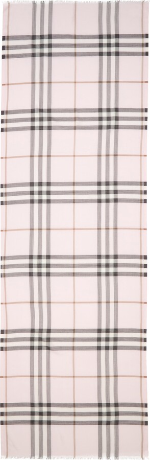 Giant Check Wool & Silk Scarf