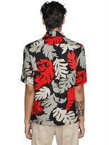 Thumbnail for your product : Diesel Leaves Printed Viscose Twill Shirt