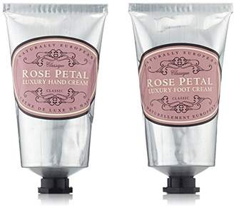 Naturally European Hand and Foot Collection, Rose Petal 75 ml - Pack of 2