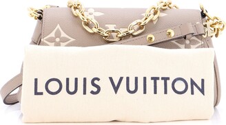 Louis Vuitton Favorite NM Handbag Bicolor Monogram Empreinte Giant Neutral  942121