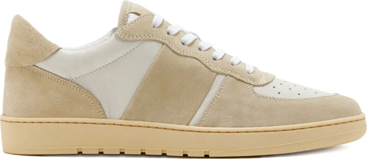 COLLEGIUM Pillar Destroyer suede-panel low-top sneakers
