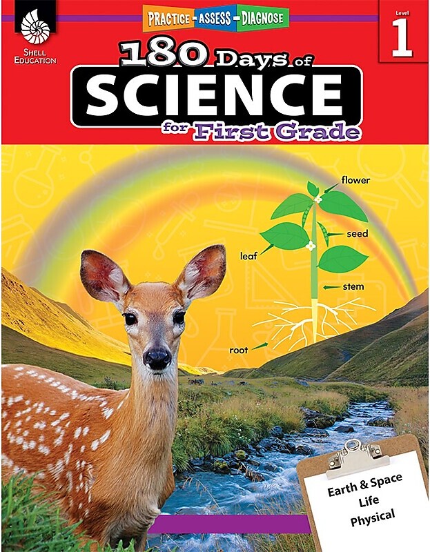 Shell Education 180 Days of Science for First Grade Book (51407)
