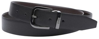 Armani 746 Armani black embossed leather belt